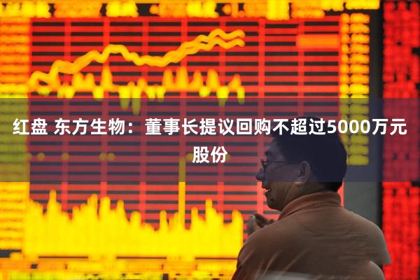 红盘 东方生物：董事长提议回购不超过5000万元股份